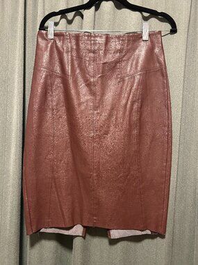 Express Pleather Midi Skirt